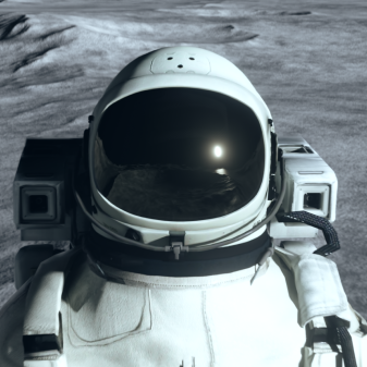 Astronaut-Standbild